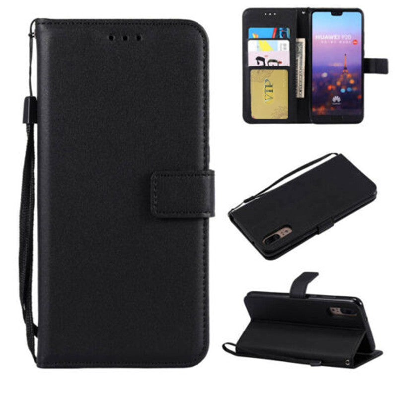 Leather Folio Wallet Case for Huawei P20 Leather Folio Wallet Case for Huawei P20
